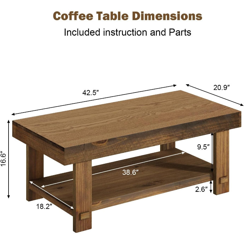 Farmhouse Wood Coffee Table
