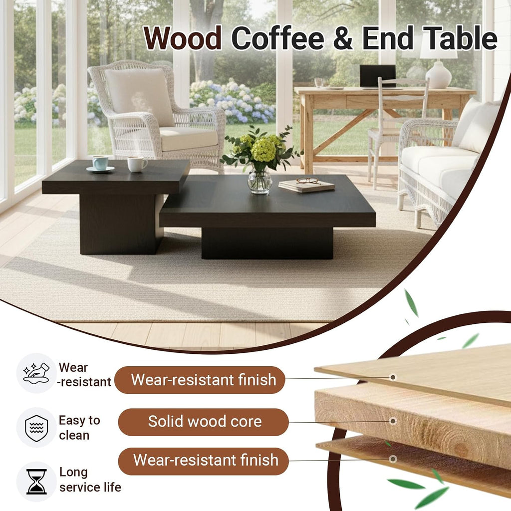 Rustic Square Coffee Table
