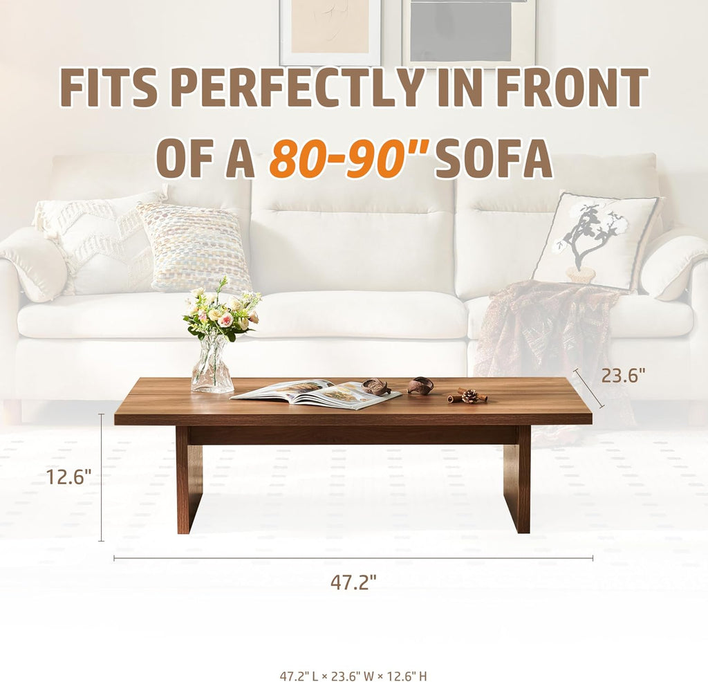Walnut Mid-Century Coffee Table