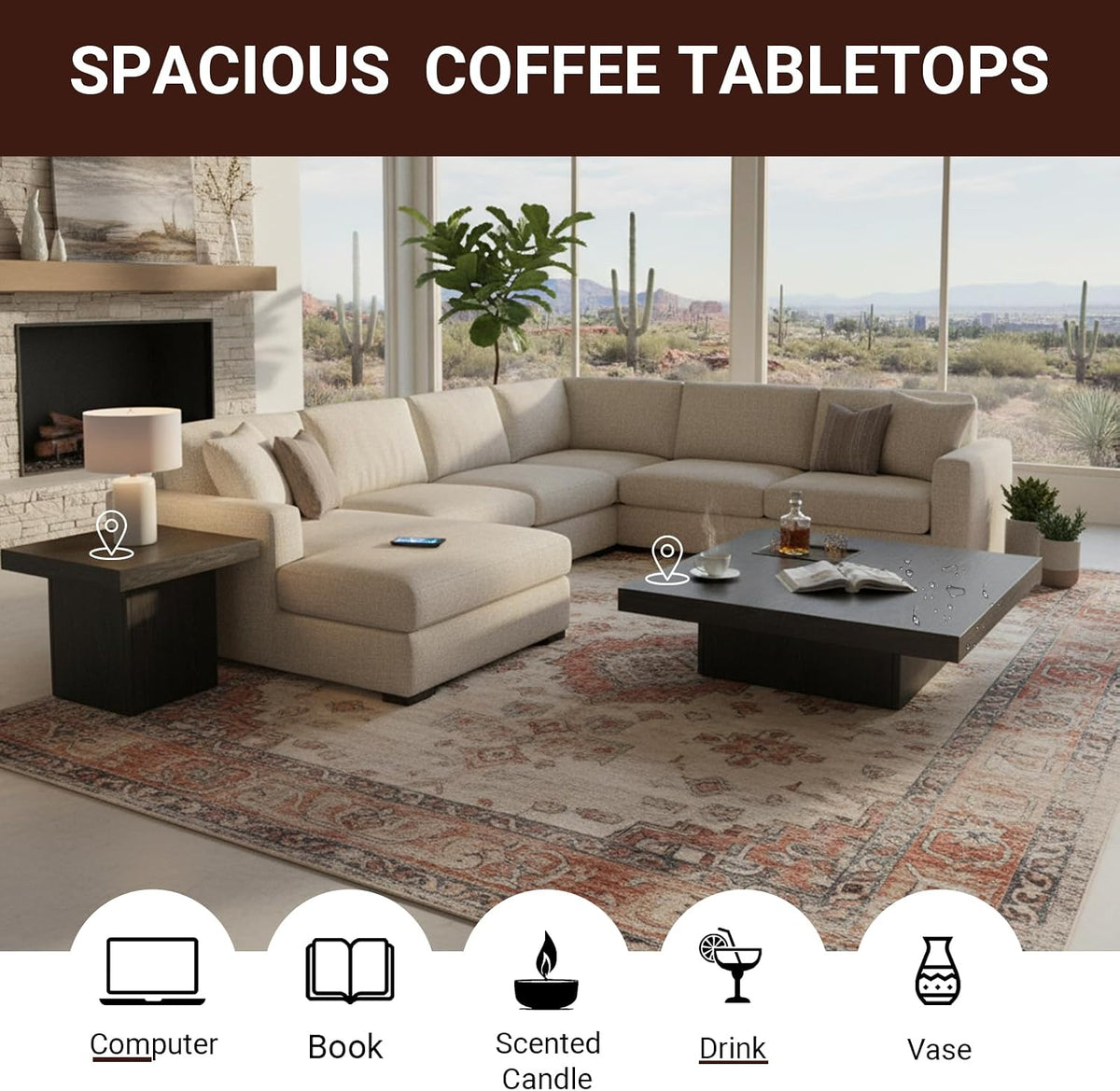 Rustic Square Coffee Table