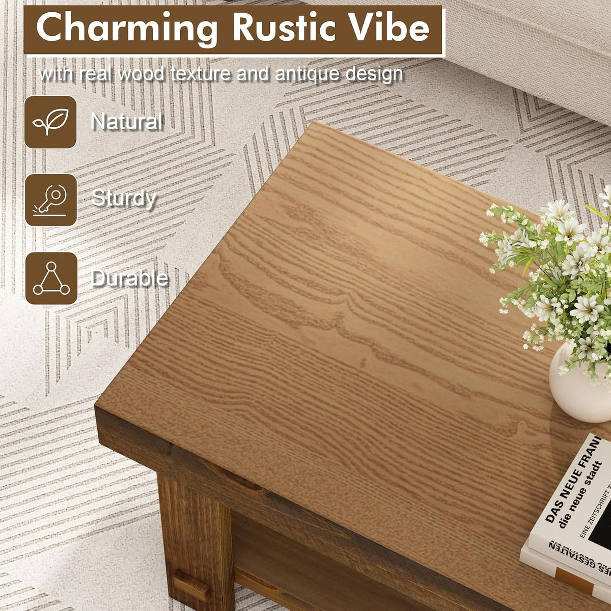 Farmhouse Wood Coffee Table