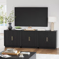 Black Storage Sideboard Set