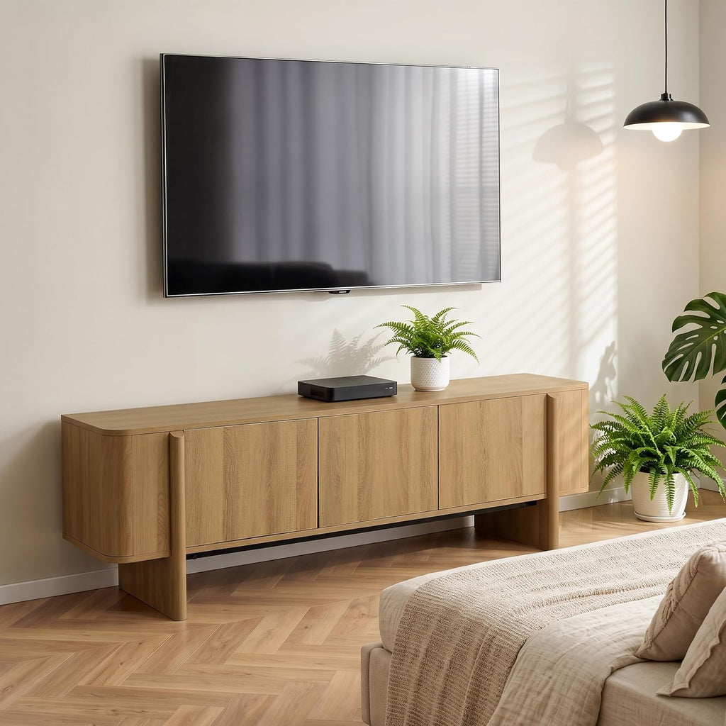 Walnut Mid-Century TV Stand