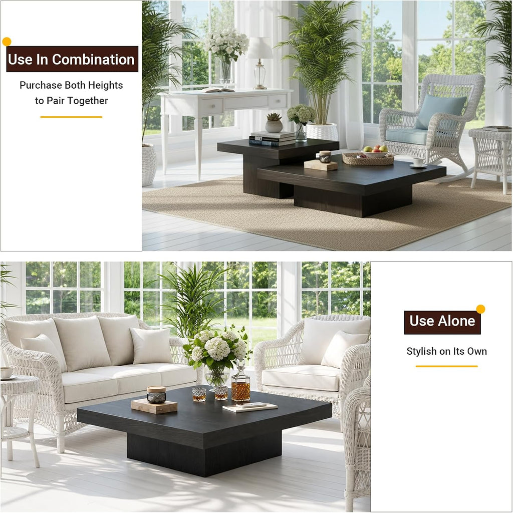 Rustic Square Coffee Table