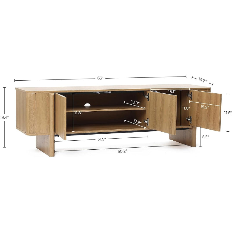 Walnut Mid-Century TV Stand