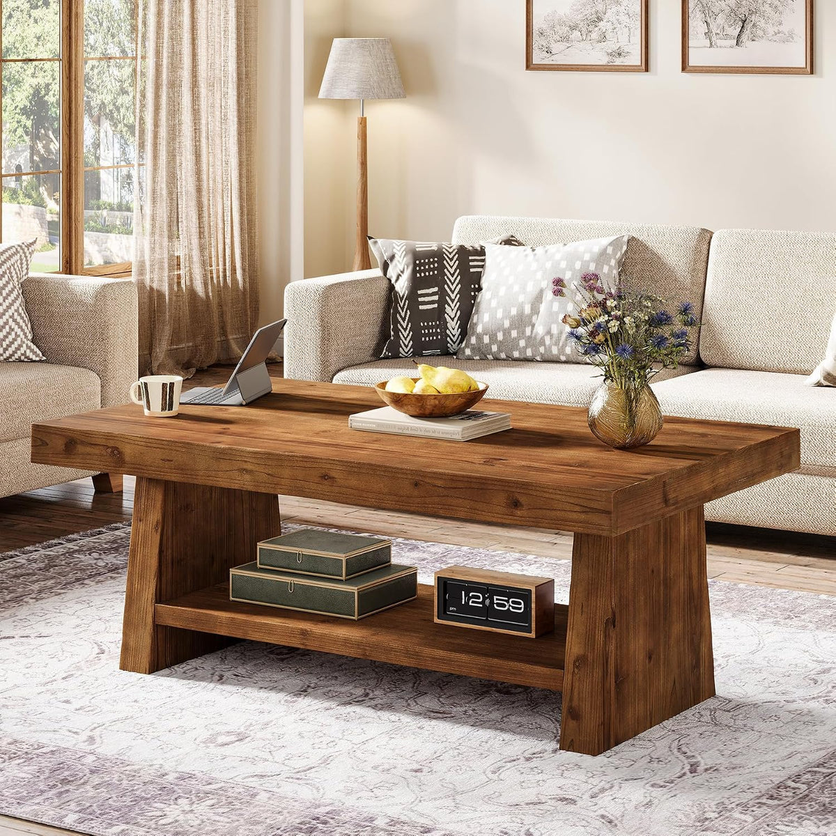Farmhouse Wood Coffee Table