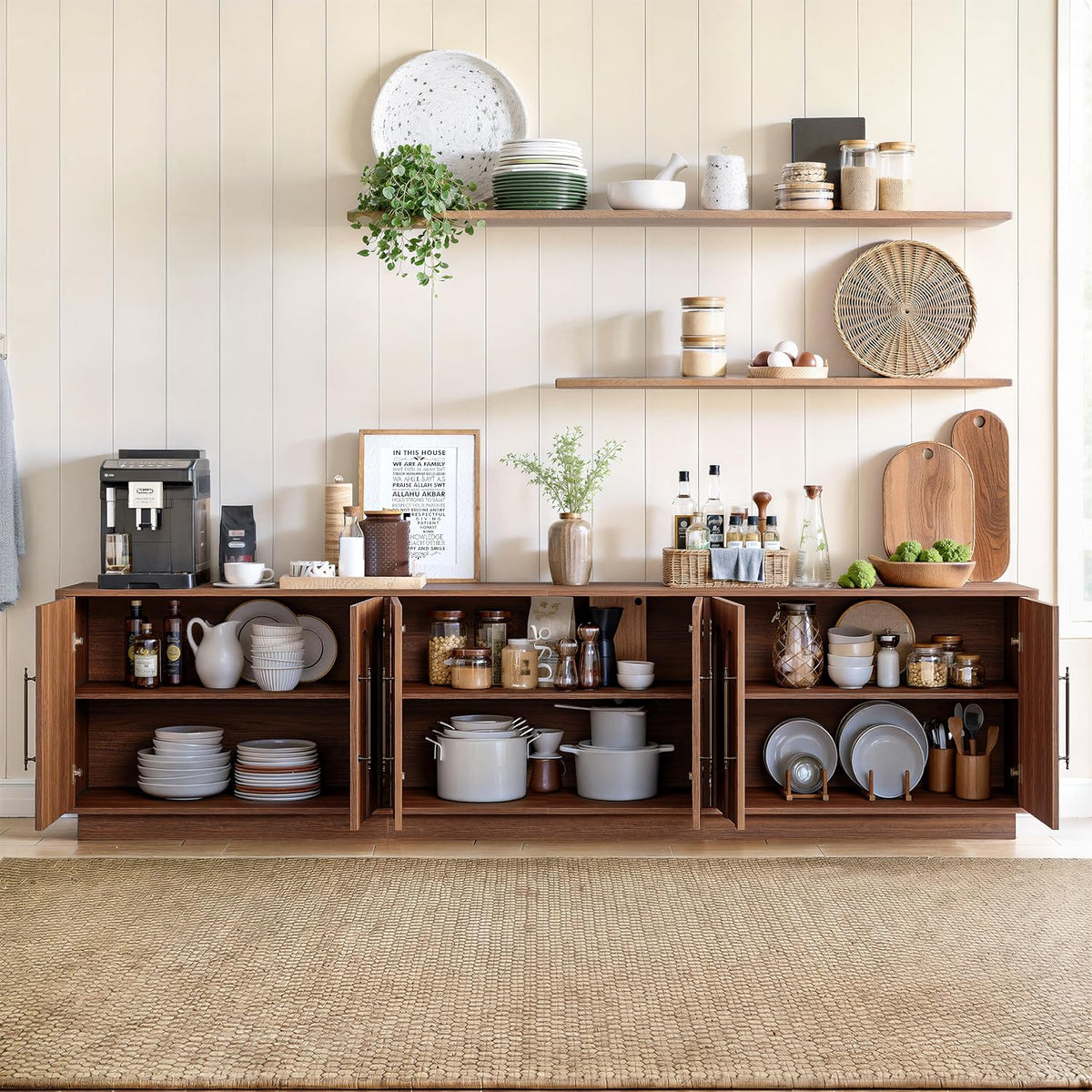 Walnut Arched Door TV Stand