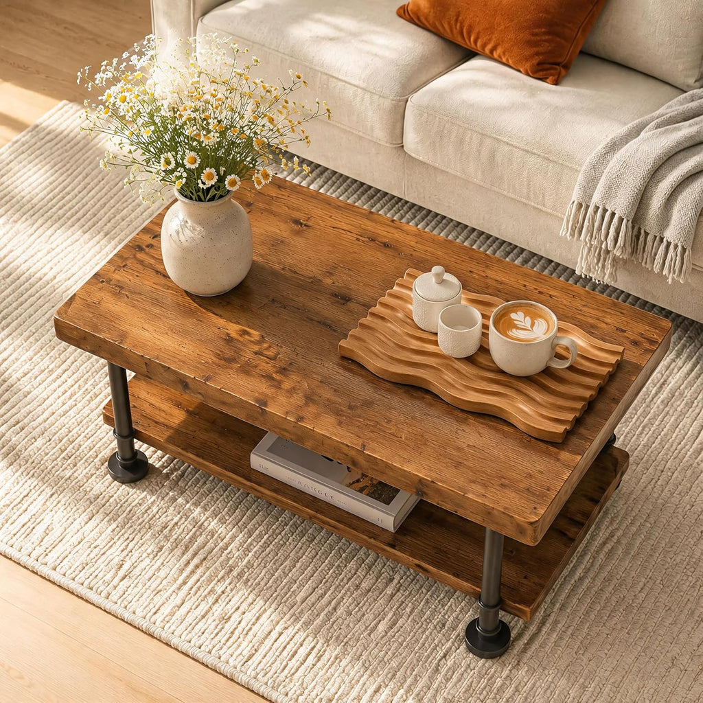 Rustic Wood Coffee Table