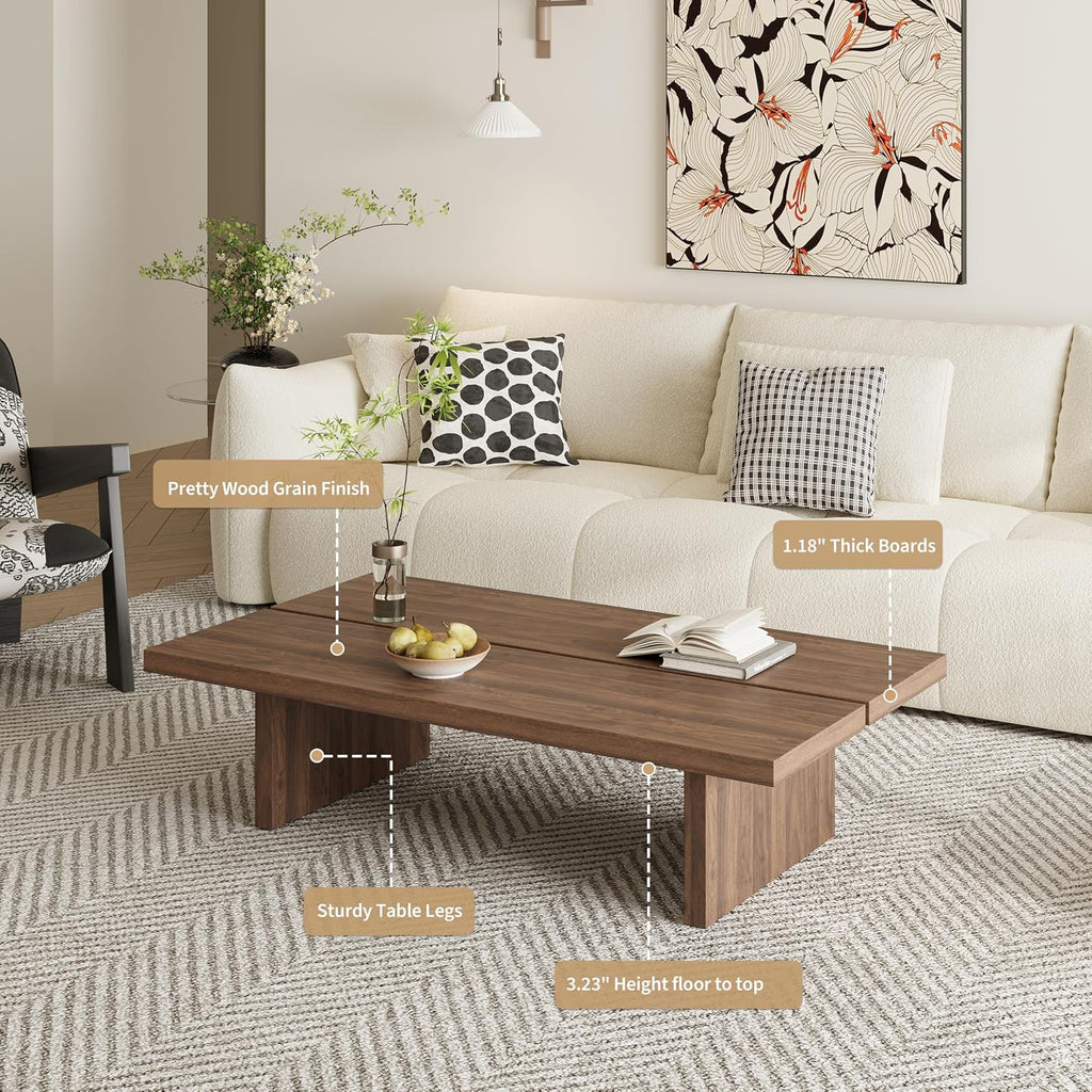 Brown Walnut Coffee Table