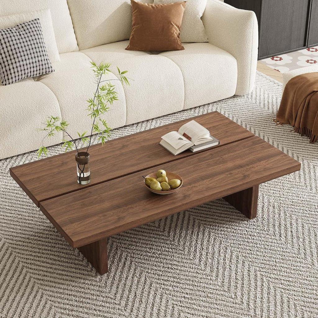 Brown Walnut Coffee Table
