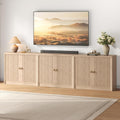 Oak Fluted Sideboard Set
