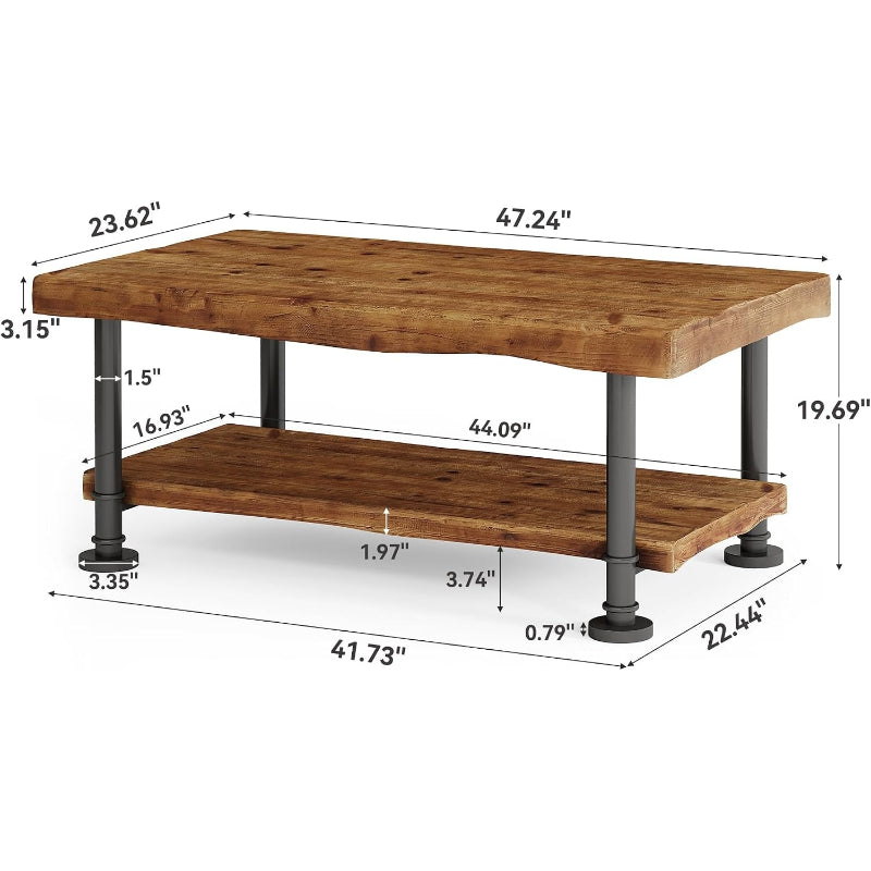 Rustic Wood Coffee Table