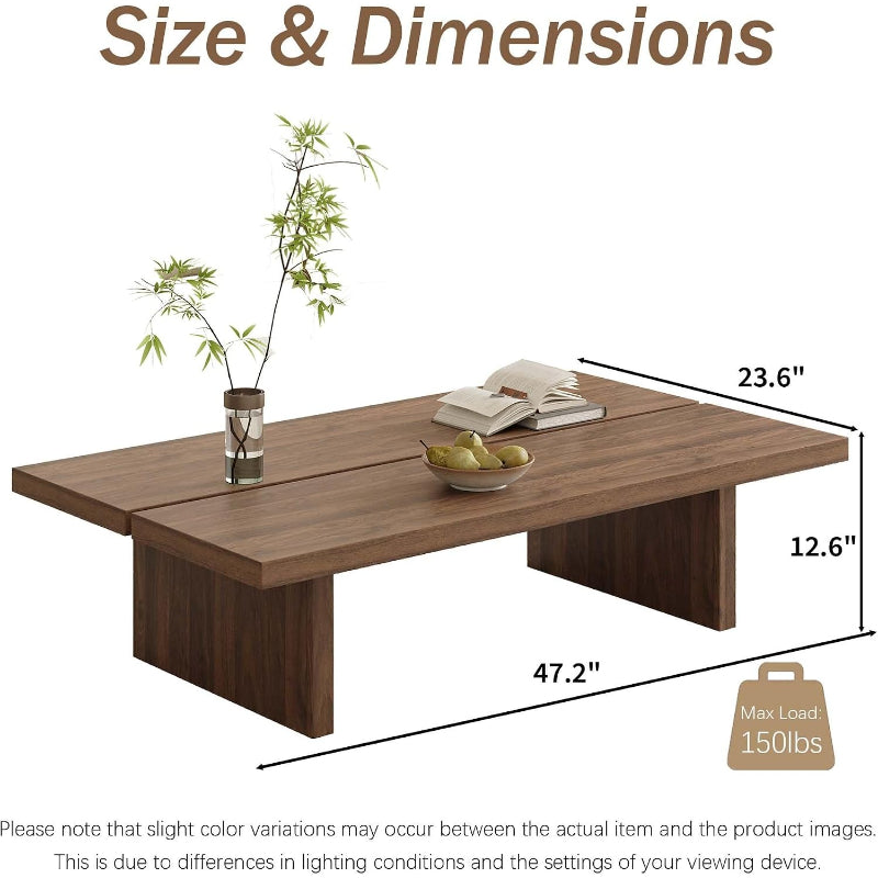 Brown Walnut Coffee Table