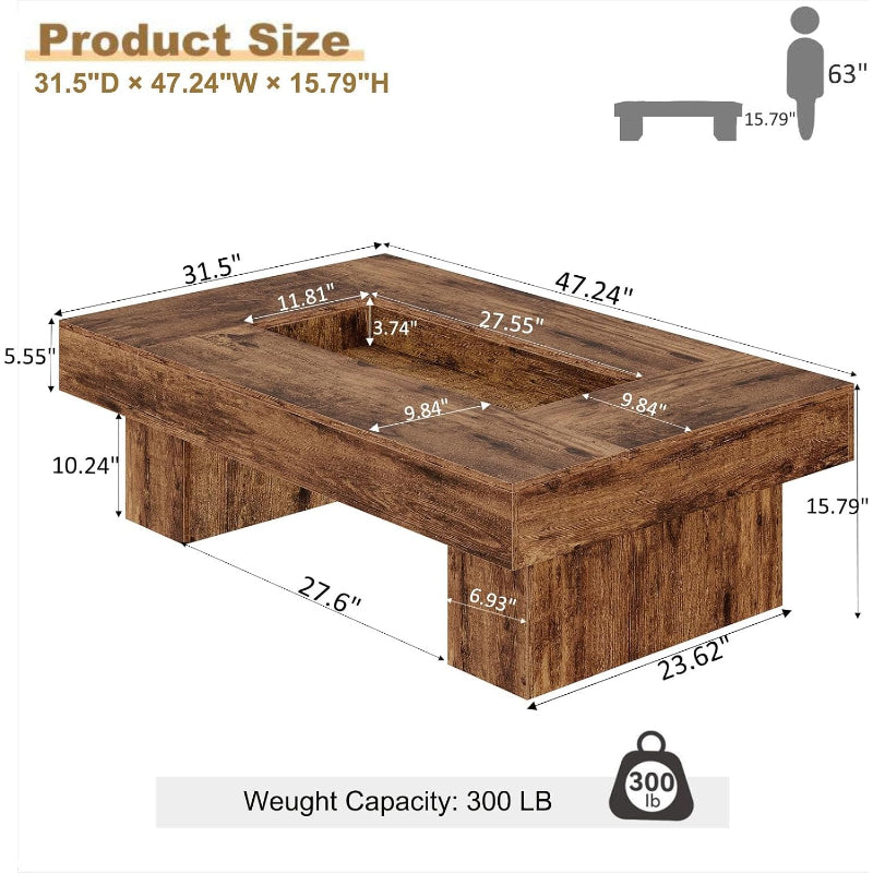 Rustic Wood Coffee Table